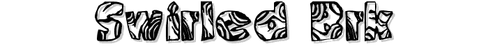 Swirled BRK font